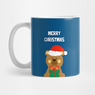 Cute Christmas Bear With Gifts Mug